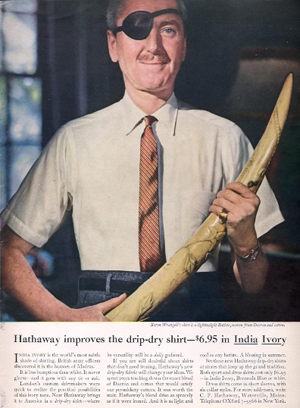 Man in Hathaway Shirt Ogilvy ad